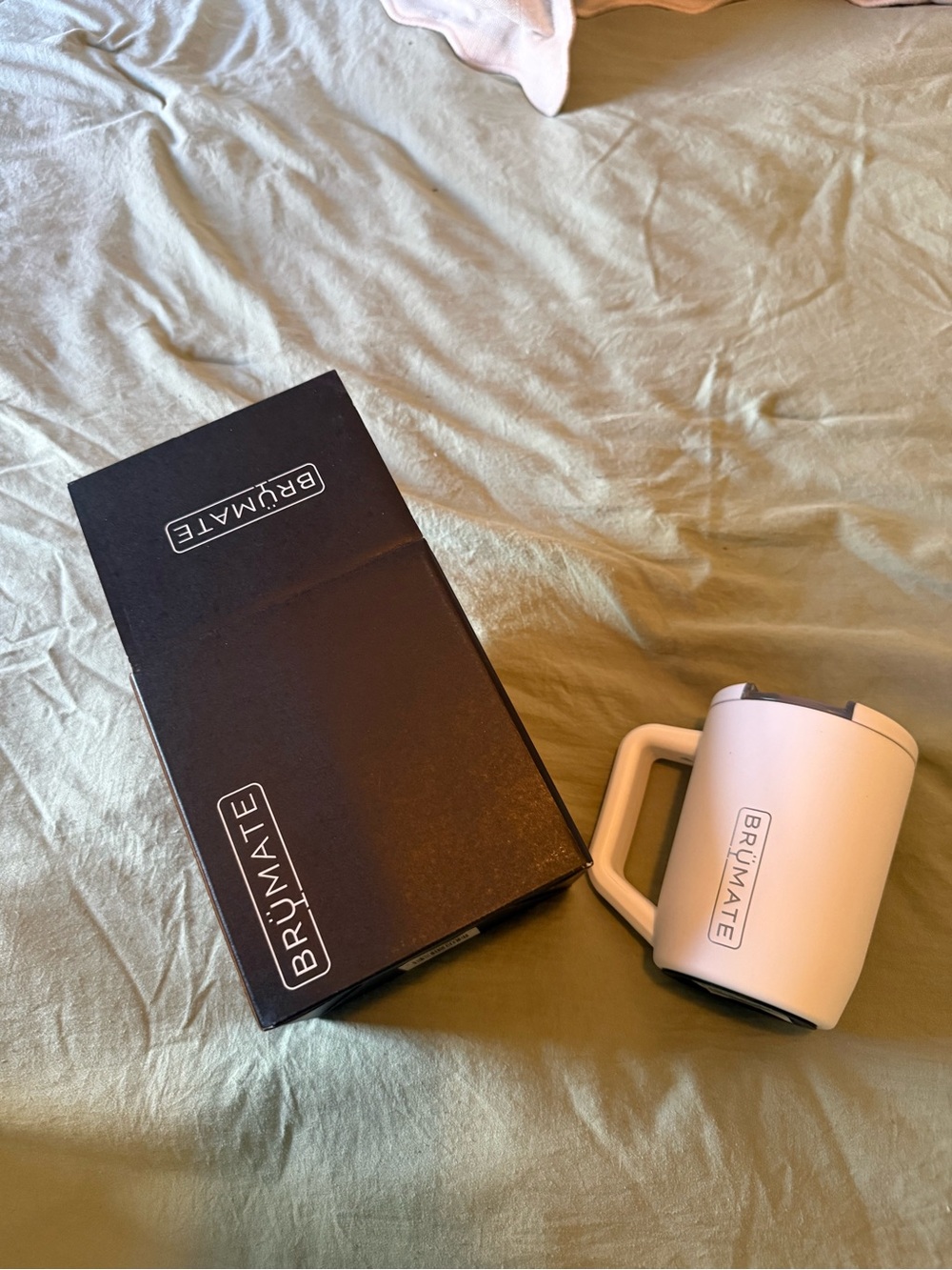 Brumate White Travel Mug with Handle - Insulated Drinkware